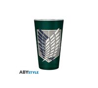 Attack On Titan - Large Glass - 400ml - Scout Simbolo - Box
