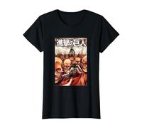 Attack on Titan Manga Mikasa Volume 31 Cover Maglietta, Donna, Nero, 3XL