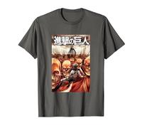 Attack on Titan Manga Mikasa Volume 31 Cover Maglietta, Uomo, Asfalto, 4XL