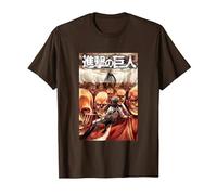Attack on Titan Manga Mikasa Volume 31 Cover Maglietta, Uomo, Marrone, XXL