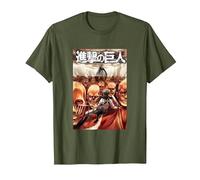 Attack on Titan Manga Mikasa Volume 31 Cover Maglietta, Uomo, Oliva, M