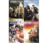 Attack on Titan Omnibus Series 4-Book Collection Set II (Books 5 to 8) by Hajime Isayama - Dark Fantasy Manga Saga Continues in Omnibus Editions