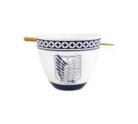 Attack On Titan Ramen Ciotola Con Bacchette Cinesi Emblem 473 Ml Just Funky