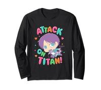 Attack on Titan Season 3 Chibi Cute Bubble Type Anime Maglia a Manica
