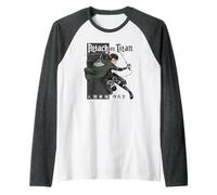 Attack on Titan Season 4 Il Soldato Più Forte Dell'umanità Maglia con Maniche Raglan
