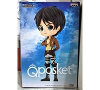 Banpresto Q Posket Ataque A Los Titanes Eren Yeager Vol2 Figure 14 Cm Marrone