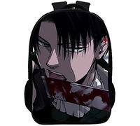 Attack on - Zaino in titanio, motivo anime, resistente, impermeabile, regolabile, per la scuola elementare, 5, 28 * 14 * 40 cm (16 Zoll),