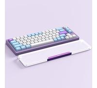 Attack Shark 87 Tasti Poggiapolsi in Acrilico, Poggiapolsi in Lega di Alluminio Trasparente, Poggiapolsi per Tastiera Meccanica da Gioco con Layout TKL 75%, Supporto Ergonomico per il Ppolso-Viola