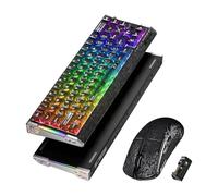 ATTACK SHARK 8KHz Carbon Fiber Tastiera e Mouse Gaming, Rapid Trigger-NeroA