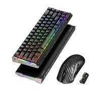 ATTACK SHARK 8KHz Carbon Fiber Tastiera e Mouse Gaming, Rapid Trigger-NeroB