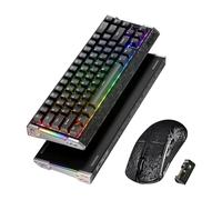 ATTACK SHARK 8KHz Carbon Fiber Tastiera e Mouse Gaming, Rapid Trigger-NeroC