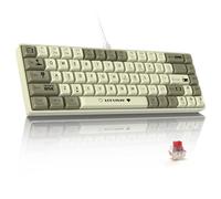 ATTACK SHARK AK680 Tastiera meccanica da gioco cablata al 60%, sostituibile a caldo, retroilluminazione RGB arcobaleno, stampa UV e controllo del suono EVA, completamente anti-ghosting, programmabile