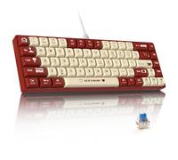 ATTACK SHARK AK680 Tastiera meccanica da gioco cablata al 60%, sostituibile a caldo, retroilluminazione RGB arcobaleno, stampa UV e controllo del suono EVA, completamente anti-ghosting, programmabile