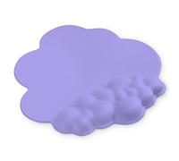 ATTACK SHARK Cloud Tappetino per Mouse con Poggiapolsi,Tappetino per Mouse Ergonomico,Base Antiscivolo,Tappetino da Gioco con Superficie Liscia per Digitare/Accessori da Scrivania da Gioco-Viola
