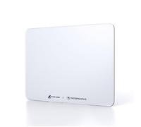 ATTACK SHARK CM05SE Tappetino Per Mouse Da Gioco In VetroTemperato, Superficie Ultra Liscia, Vetro Temperato 9H, 16,14 * 12,2 * 0,2 Pollici, Resistente Agli Urti - Bianco