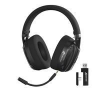 ATTACK SHARK L60 Cuffie da Gaming Wireless, Headset Ultraleggere Cablate 3.5mm/2.4G/BT con 40mm Driver, Over-ear, Mics Staccabili con Noise Cancelling, Audio Surround 3D per PC/Mac/PS, Nere