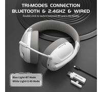 ATTACK SHARK L80 Cuffie da gioco tri-modali ultraleggere Cuffie da gioco wireless leggere per PC/PS4/PS5/Switch/Xbox