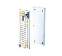 ATTACK SHARK M71 CNC Alluminio Meccanica Personalizzata 68% Gaming Tastiera | BT5.0/2.4G/Cablato,4600mAh Ricaricabile,Hot-Swap,GASKET,Schiuma Poron,14 Backlit Chroma RGB per MAC&WIN-Mirtillo Formaggio