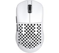 ATTACK SHARK MAMBASNAKE M2 Mouse Gioco Wireless Fibra Carbonio, 41g Ultraleggero, PAW3395PRO, Fino 40000 DPI, 100M Clic, 2.4G/BT/USB - C, Per PC/Xbox/PS/Mac - Bianco (Nastro Antiscivolo)