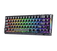 ATTACK SHARK MAMBASNAKR R68HE Tastiera da gioco magnetica a latenza ultra bassa 8000Hz con switch in fibra di carbonio con RGB dinamico per PC Mac Esport Game nero