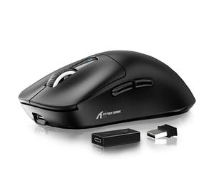 ATTACK SHARK Mouse X3 Pro 4K/8K Hz, SUPERLEGGERO 49g, sensore da gioco PixArt PAW3395, mouse da gioco wireless/cablato BT/2.4G, 6 DPI regolabili fino a 26000, batteria da 200 ore (Nero)