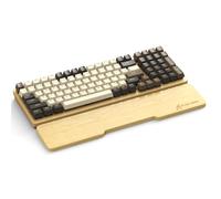 Attack Shark Poggiapolsi in Bambù 98 Tasti, Supporto Ergonomico per Poggiapolsi per Digitazione e Gioco Confortevoli,Ensazione di Legno, Antiscivolo, Allevia il Dolore, per Tastiera Meccanica Compatta