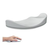 Attack Shark Poggiapolsi per Mouse Morbido in Silicone, Supporto Ergonomico per il Polso del Mouse,Previene l'RSI,Scorrevolezza Fluida, Portatile Leggero, per Casa/Ufficio/gioco - Mano Sinistra Grigia