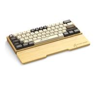 ATTACK SHARK Poggiapolso Bambù Naturale 61 Tasti per Tastiera Meccanica | Supporto Ergonomico per Digitazione e Gioco, Sensazione di Legno, Antiscivolo, per Tastiera Meccanica TKL