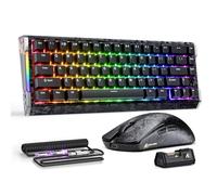 ATTACK SHARK R68 HE Set Composto da Tastiera Magnetica con Cavo e Mouse da Gioco Wireless R11 ULTRA in Fibra di Carbonio, 8000Hz Rapid Trigger, 0,005mm RT Accuracy, 49g SUPERLIGHT Mouse, Black B