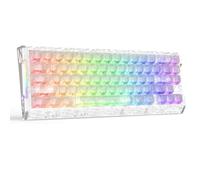 ATTACK SHARK R68HE Tastiera da gioco meccanica RGB con 60% cablata a scatto rapido 8K con precisione di 0,005 mm, latenza 0,08 ms, scansione 256K, interruttore magnetico effetto Hall, fibra di