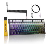 ATTACK SHARK R82HE 75% Rapid Trigger tastiera meccanica da gioco cablata, interruttore magnetico effetto Hall, attuazione regolabile eSport, 8KHz polling rate, latenza 0,08 ms con cavo C01 Ultra RGB