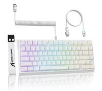 ATTACK SHARK R82HE con cavo a spirale co1 Ultra - Bianco