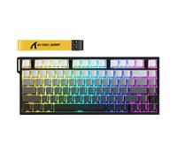 ATTACK SHARK R82HE Tastiera meccanica da gioco con cavo TKL NKRO RGB con polling 8K, precisione 0,005 mm, velocità di scansione 256K, suono a 5 strati, interruttore magnetico effetto Hall per PC Mac