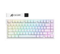 ATTACK SHARK R82HE TKL NKRO - Tastiera meccanica da gioco con cavo a scatto rapido con polling 8K, precisione RT 0,005 mm, velocità di scansione 256K, suono a 5 strati, interruttore magnetico effetto