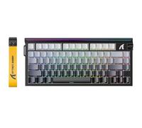 ATTACK SHARK R85 HE Tastiera Gaming con cavo LED C01ULTRA, interruttori magnetici, design 75%, software multifunzione, scatola RGB, rotante, 8000 Hz, precisione RT 0,005 mm (notte di luna)