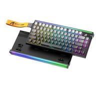 ATTACK SHARK R85 HE Tastiera Rapid Trigger 8000Hz, Precisione RT di 0,005mm, Tastiera Gaming Cablata 75%, Scatola Luminosa RGB, Switch Magnetici Hall, Attuazione Regolabile, Snap Tap, Gradiente Grigio