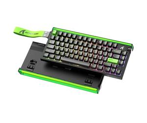 ATTACK SHARK R85 HE Tastiera Rapid Trigger 8000Hz, Precisione RT di 0,005mm, Tastiera Gaming Cablata 75%, Scatola Luminosa RGB, Switch Magnetici Hall, Attuazione Regolabile, Snap Tap, Nero