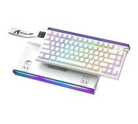 ATTACK SHARK R85HE - Tastiera da gioco meccanica RGB cablata al 75% con effetto Hall con polling 8K, precisione RT 0,05 mm, latenza 0,08 MS, interruttore magnetico, suono a 5 strati smorzato, driver