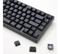 ATTACK SHARK SK06 135 tasti completo Keycaps Set,Black Contour,Cherry | Double Shot, lettera stampata laterale per tastiera meccanica Kailh con interruttore meccanico/magnetico a croce 60/61/63/75
