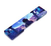 ATTACK SHARK Supporto per Polsi in Acrilico CNC per Tastiera a 68 Tasti, Poggiapolsi Trasparente per Tastiera Meccanica da Gaming a Layout 60%, Supporto Ergonomico per Polsi per Uffici e Casa - Blu