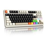 ATTACK SHARK Tastiera RGB con interruttori alla fragola bianca