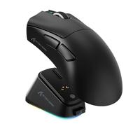 ATTACK SHARK V3 PRO - Mouse da gioco wireless per eSports con dock di ricarica magnetico: 62 g, leggero, 1K Polling-25K DPI-PAW3311, con filo/BT/programmabile da 2,4 GHz, BK52820 IC per PC, Mac