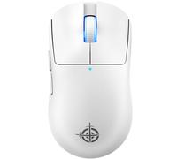 ATTACK SHARK X MAGIC-REFINER G6 Mouse da gioco wireless, leggero da 72 g, 24000 DPI, frequenza di polling di 1000 Hz, wireless BT/2.4G/cablato, RGB, 750 mAh, con grip tape per PC/Mac - Bianco