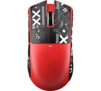 ATTACK SHARK X11 SE Mouse da Gaming Wireless, Sensore PixArt PAW3311, BT/2.4G Wireless/Cablato, 22000 DPI, 65 Ore di Batteria, Mouse da Ufficio e Gaming per Win11/Xbox/PS/Mac (Rosso + Nastro)