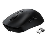 ATTACK SHARK X3 - Mouse da gioco wireless, 49 g, mouse ergonomico per computer, tripla modalità PAW3395, sensore ottico 26K DPI, durata della batteria 200h, pulsanti programmabili, accessori da gioco