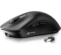 ATTACK SHARK X3 - Mouse da gioco wireless, 49 g, mouse ergonomico per computer, tripla modalità PAW3395, sensore ottico 26K DPI, durata della batteria 200h, pulsanti programmabili, accessori da gioco