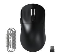 ATTACK SHARK X3MAX 49g Mouse SUPERLEGGERO, Sensore PixArt PAW3950, Fino a 420000 DPI, Mouse da Gioco Wireless/Cablato BT/2.4G con Cavo a Spirale, Optical Microswitches da 100M Clic, per PC/Xbox/Mac