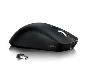 ATTACK SHARK X3MAX 49g SUPERLIGHT Mouse, PixArt PAW3950 Gaming Sensor, BT/2.4G Wireless/Wired Gaming Mouse, 6 Adjustable DPI up to 42000, 200 Hrs Battery, Office Mice for Win11/Xbox/PS/Mac (Black)