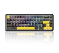 ATTACK SHARK X65 HE Tastiera da Gioco Cablate al 65% con Interruttori Magnetici e Funzione Rapid Trigger, Frequenza di Polling a 8K Hz, Precisione RT di 0,01 mm, Tasti PBT, Driver QMK,RGB(Stella nera)