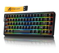 ATTACK SHARK X68 HE 8000Hz Tastiera a scatto rapido, precisione RT 0,01 mm, cablata con interruttore magnetico, azionamento regolabile, trigger rapido, rubinetto a scatto, illuminazione RGB per